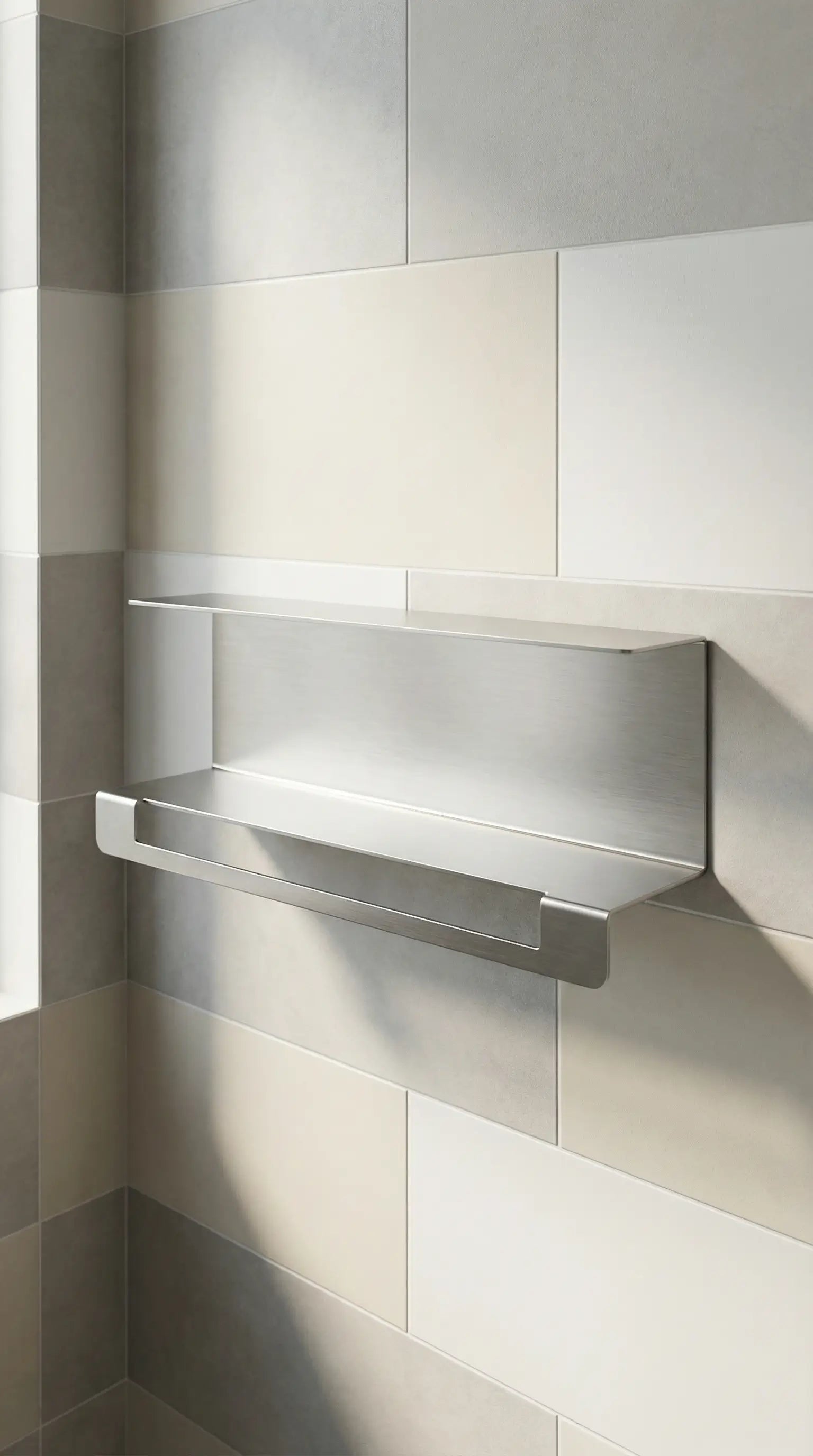 Etager salle de bain Inox Astuce maison