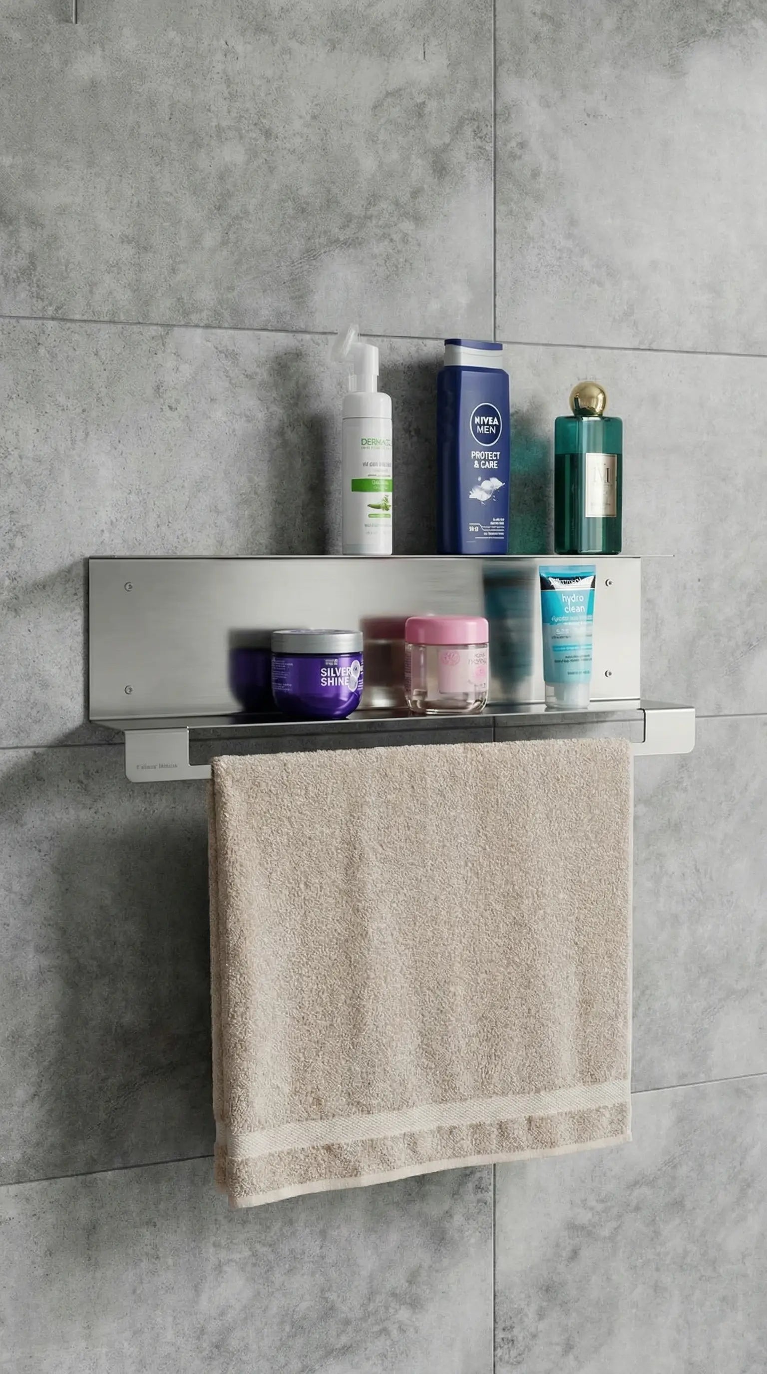 Etager salle de bain Inox Astuce maison