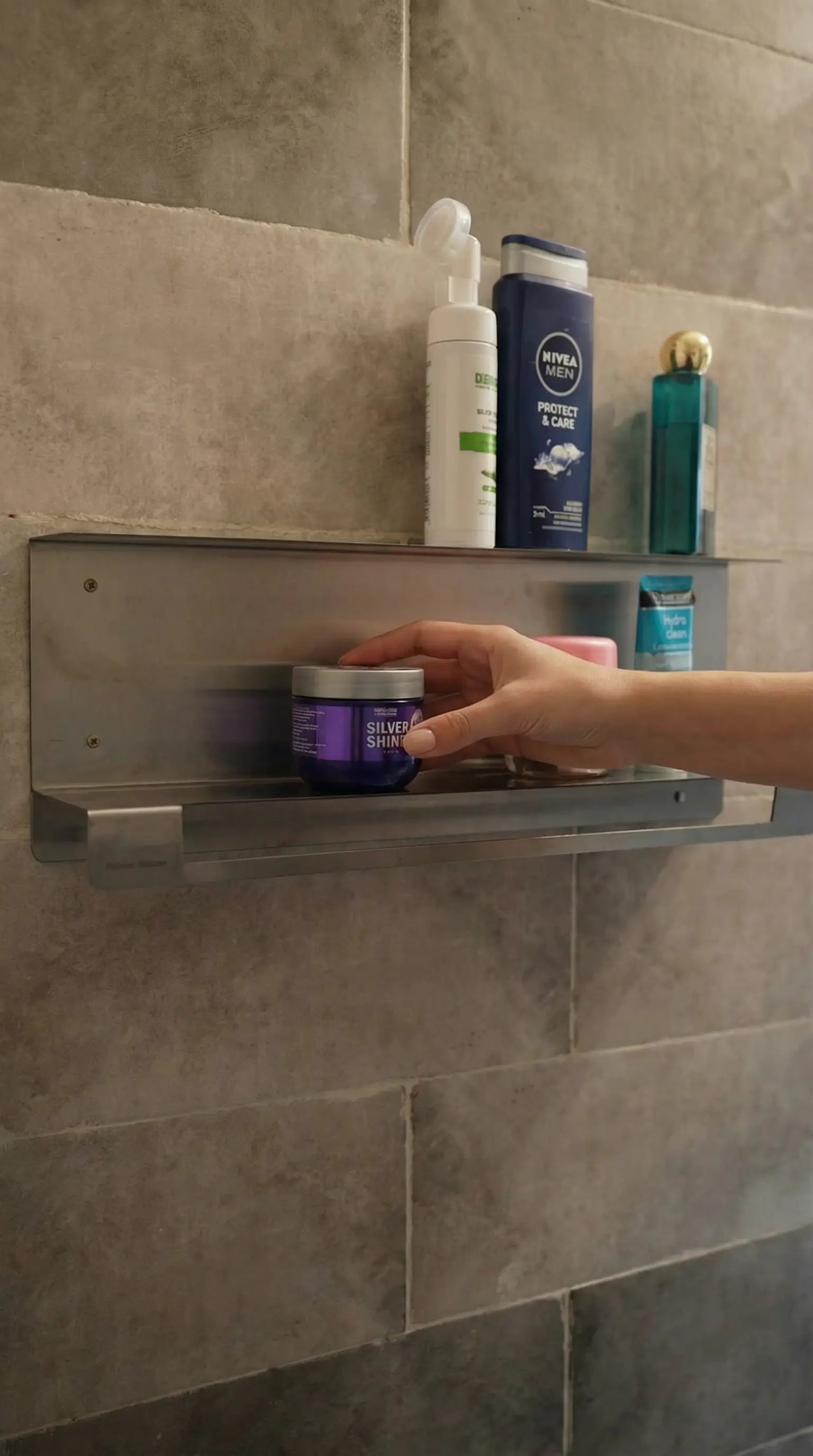 Etager salle de bain Inox Astuce maison